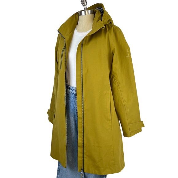 Seasalt Cornwall Jackets & Blazers - Seasalt Cornwall RAIN Coverack Waterproof Yellow Green Pear Rain Coat Jacket (8)